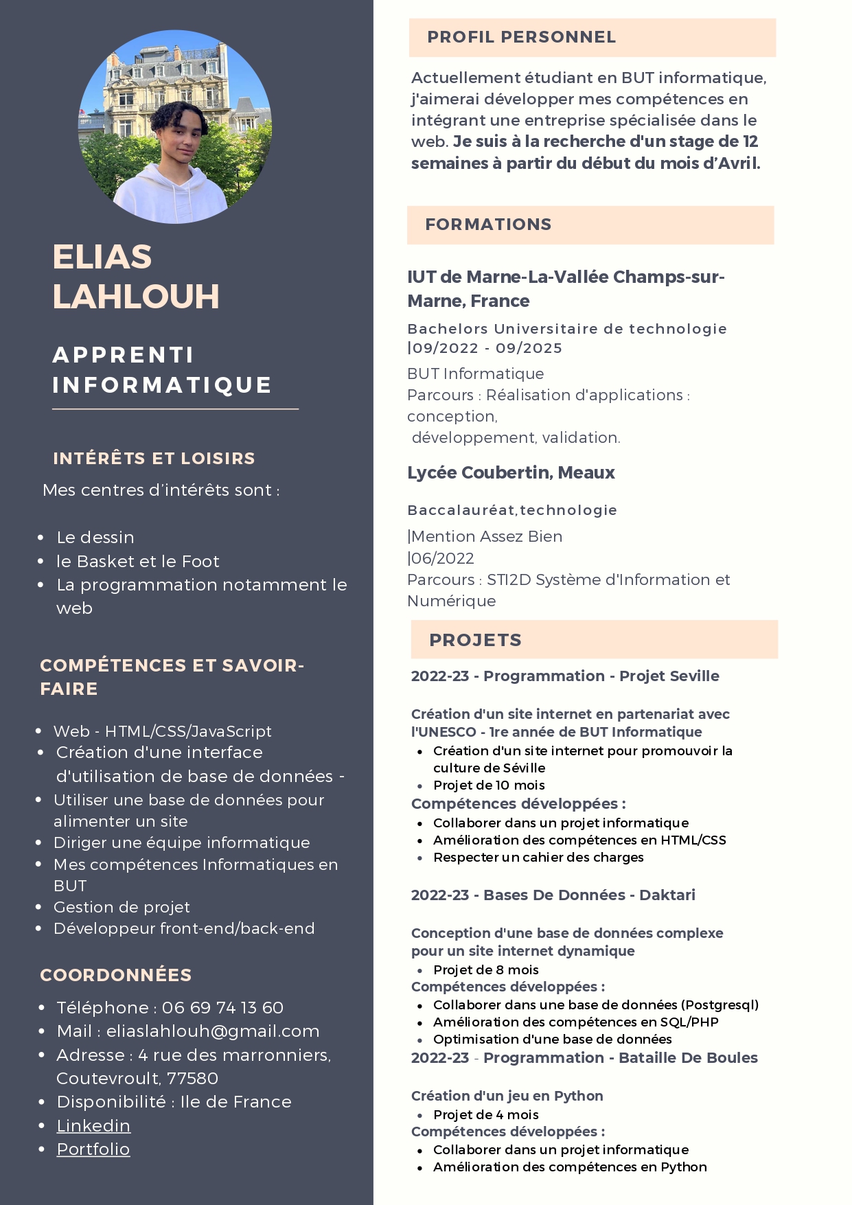 Mon CV